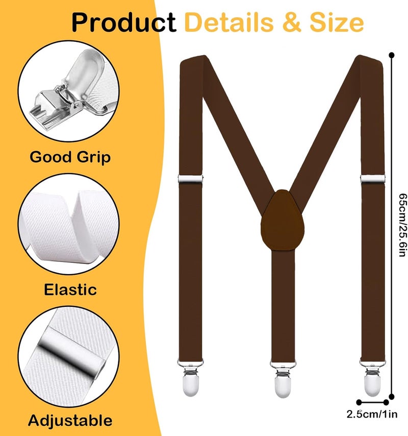 Royisafie Bow Ties for Boys,Suspenders for Boys,Toddler Suspenders,Kids Bow Tie,Boys Suspenders and Bow Tie Set - Image 2
